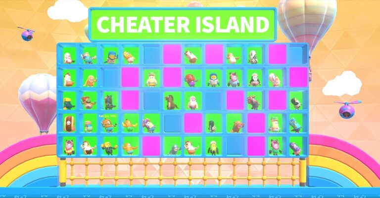 Falls Guys sent to players “Cheater Island”
